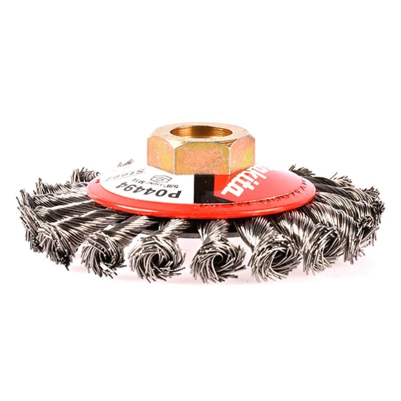 Cepillo de rueda trenzada plano 4" xM14 0.5mm Italia_2