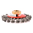 Cepillo de rueda trenzada plano 4" xM14 0.5mm Italia_2