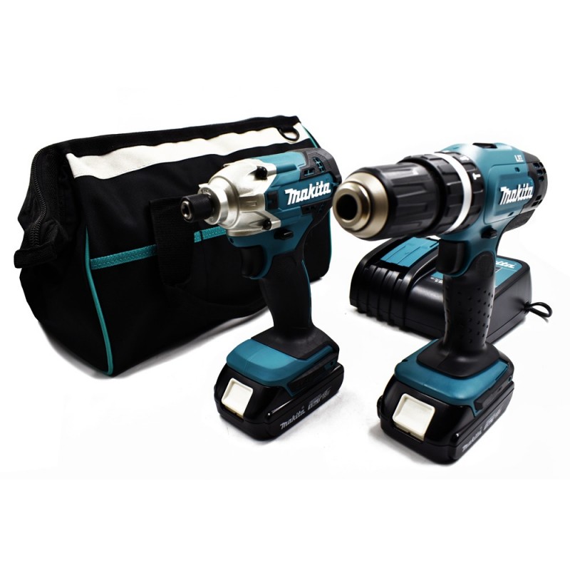Taladro Percutor 1/2" + Atornillador Impacto 1/4" 18V LXT 2 Bat 1.5 Ah Makita DLX2336SYX_8