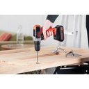 Taladro atornillador 3/8" 20v + set de 18 piezas Black & Decker