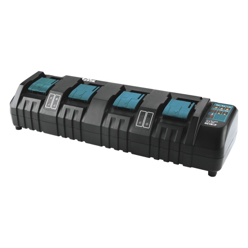 Multicargador 4 Puertos para Baterías de Ion de Litio 14,4V-18V LXT Makita DC18SF_3