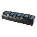 Multicargador 4 Puertos para Baterías de Ion de Litio 14,4V-18V LXT Makita DC18SF_3