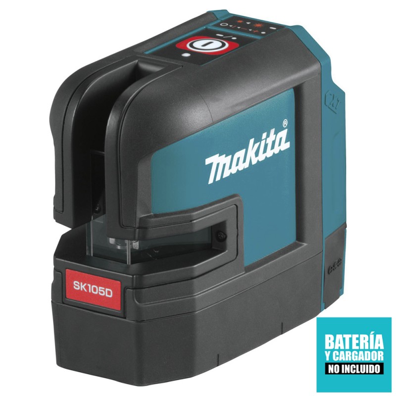 Nivel Laser Rojo Líneas Cruzadas 12V CXT 20 Metros Baretool (Sin Baterías / Sin Cargador) Makita SK105DZ_2