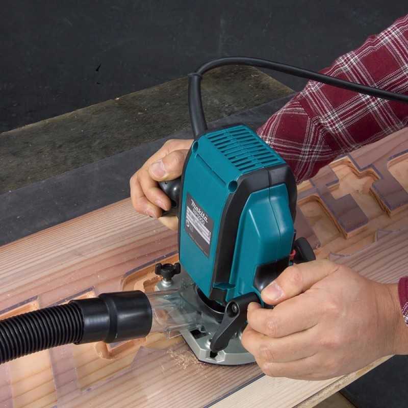 Ruteadora 3/8" - 1/4" 900W 35 mm + Fresa Recta Makita RP0900X3_7