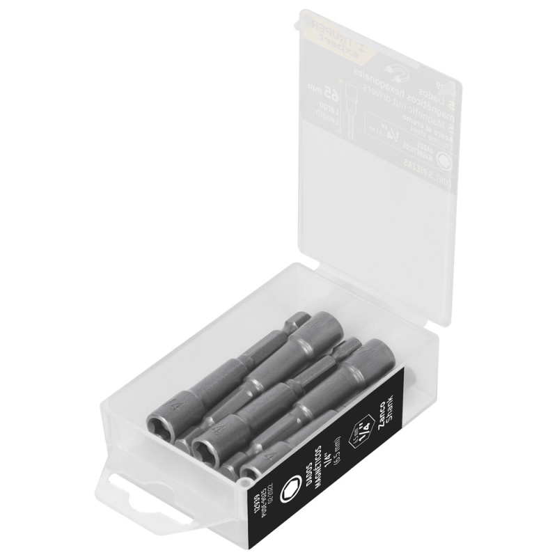 Set de Dados Hexagonales Pulgada 1/4" x 5/16" Corto 5 Pzs Truper 12942_3