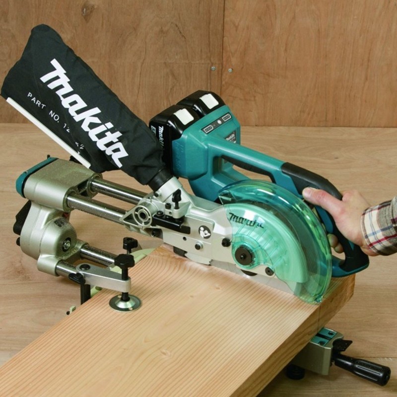 Sierra Ingleteadora Telescopica 7 1/2' 36V LXT BL Inc 2 Bat y Carg Makita DLS714PM2_2