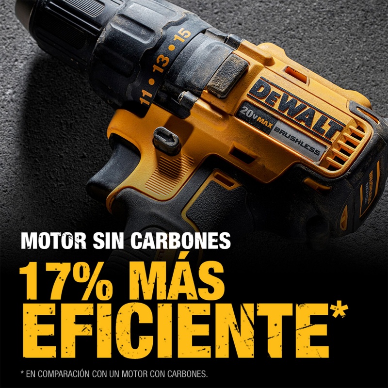 Taladro Atornillador 1/2" 20V XR Inc 2 Bat y Carg Dewalt DCD7771D2-B2_6