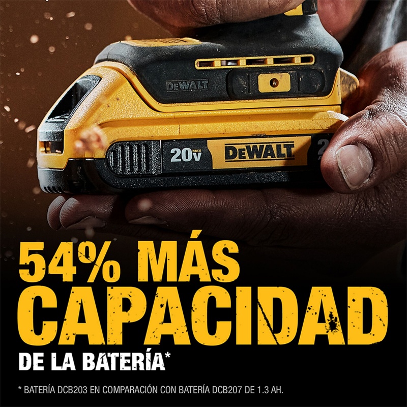 Taladro Atornillador 1/2" 20V XR Inc 2 Bat y Carg Dewalt DCD7771D2-B2_8