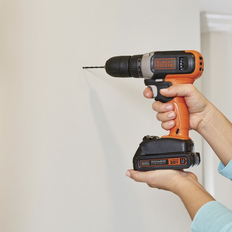 Taladro Atornillador 3/8" 20V 37Nm 1 Bat 1.5 Ah Black + Decker BCD702C1-B2_9