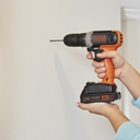 Taladro Atornillador 3/8" 20V 37Nm 1 Bat 1.5 Ah Black + Decker BCD702C1-B2_9