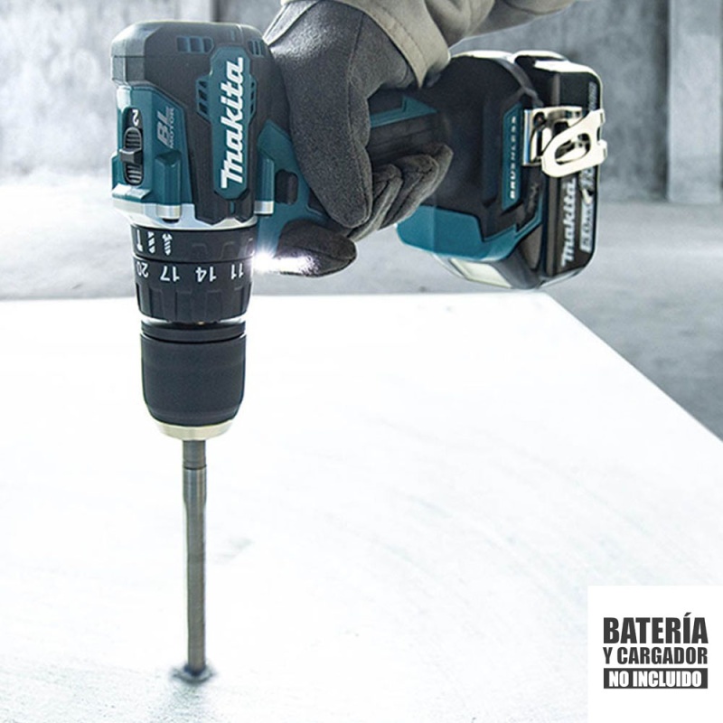 Taladro Percutor 1/2" 18V LXT BL 40Nm Baretool Makita DHP487Z_6