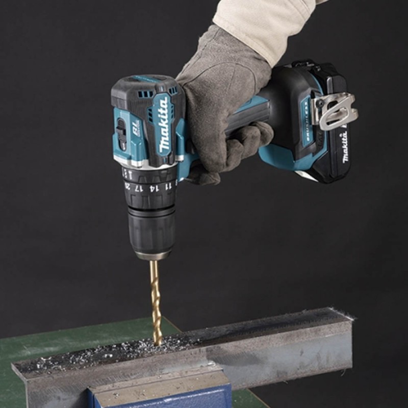 Taladro Percutor 1/2" 18V LXT BL 40Nm 2 Bat 1.5 Ah Makita DHP487SYX2_4