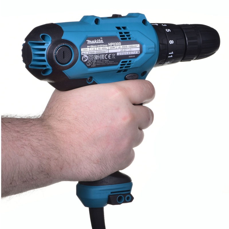 Taladro Percutor 3/8" 320W 22500 gpm Makita HP0300_4