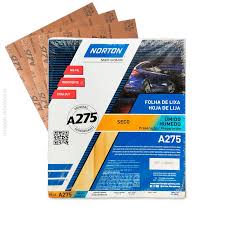 Pliego Lija al Agua y al Seco A275 9"x11" Grano 220 Norton