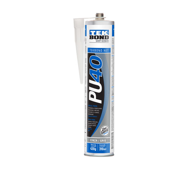 Sellador Poliuretano PU40 Gris 600ml/810 gr Sachete/Manga/Salchicha Tekbond Norton