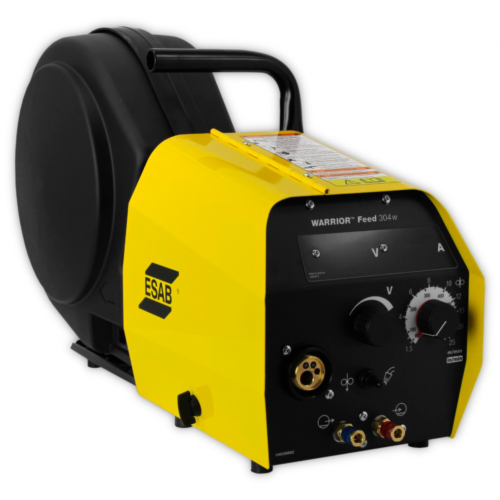 Alimentador Warrior Feed 304W (0465250881) Inc. Antorcha, Flujometro, Rodillos, 5mt. Cable de Control Esab