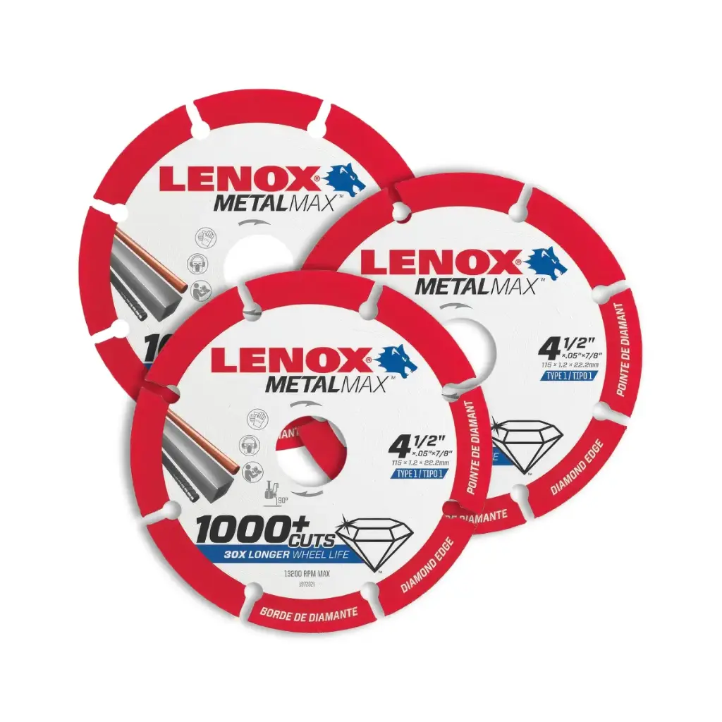 Disco Diamantado Metalmax Corte Metal 4-1/2" x 7/8" Lenox (E)