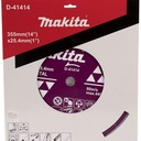 Disco Diamantado Para Tuberia / Angulo De Hierro 355 X 25.4 Mm Makita