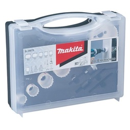 [B-38679] Set De Sierras Copa Bi MetÃ¤lica (20,25,32,38,51,64 Mm.) + 2 Adaptadores + Broca Piloto Makita