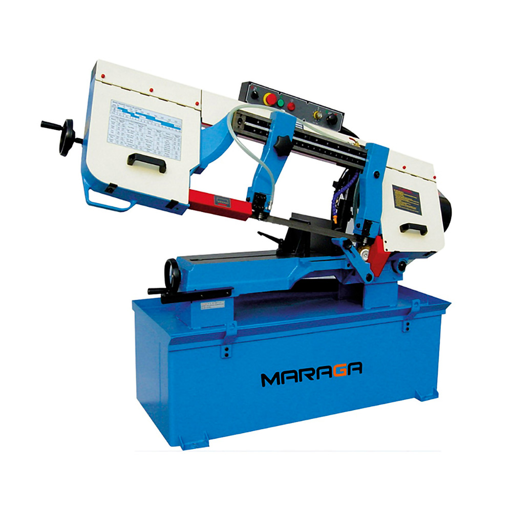 Maquina Sierra Cinta Red. 10" (254 mm) Rect. 18 * 5" (457 * 127mm) Veloc. 35, 60, 88, 115 MPM 1.5 KW (2 HP) 220 Volt  3PH Trif. Maraga