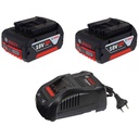 Combo Baterias 4.0 Amp (2 Unid) + Cargador 18V (01 Unid.) Bosch