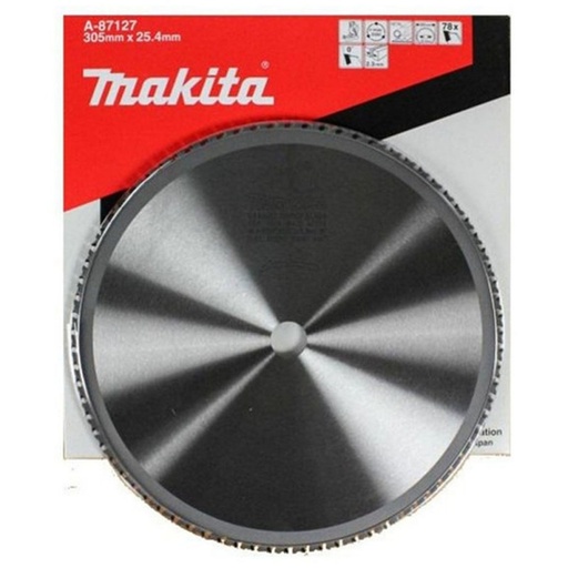 [A-87127] Disco Sierra Para Acero 12"x25.4x2.30 mm 78 Dientes Makita
