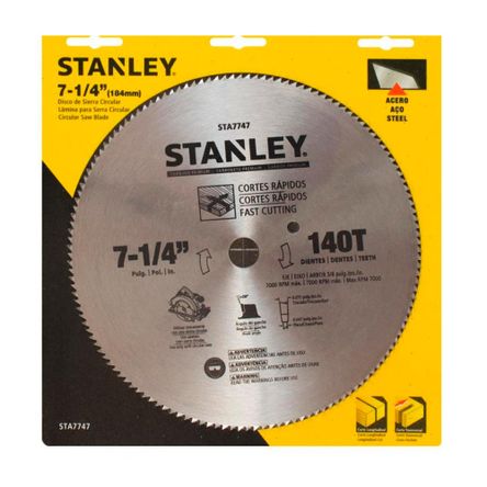 Stanley Disco De Sierra Circular 7-1/4" Steel General Purpose