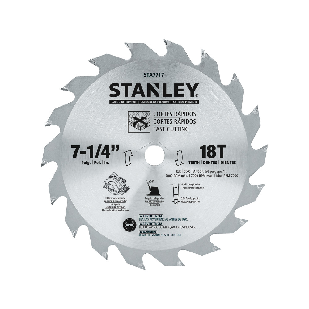 Stanley Disco De Sierra Circular 7-1/4" X 18D