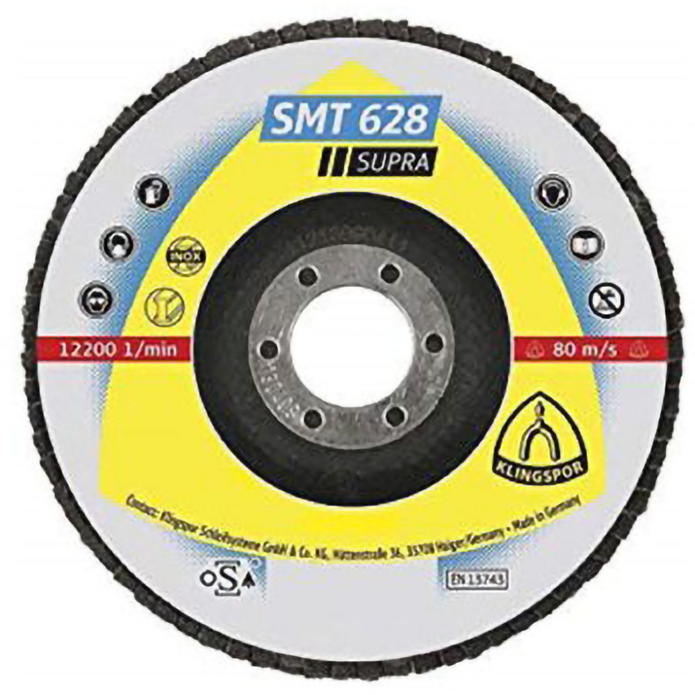 Disco Flap 4-1/2" G36 Concavo Te/Supra/Smt626/Cs461X/36/N/Gew/115X22,2 Klingspor
