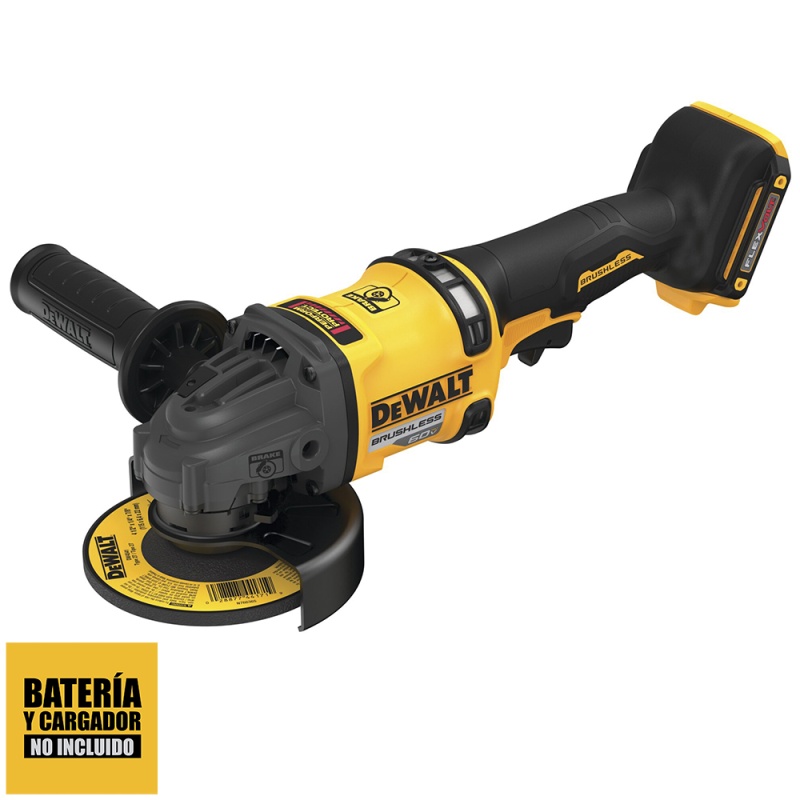 Esmeril / Amoladora 4-1/2" Flexvolt 60V Bruschless (No Inc. Cargador, Ni Bateria) Dewalt