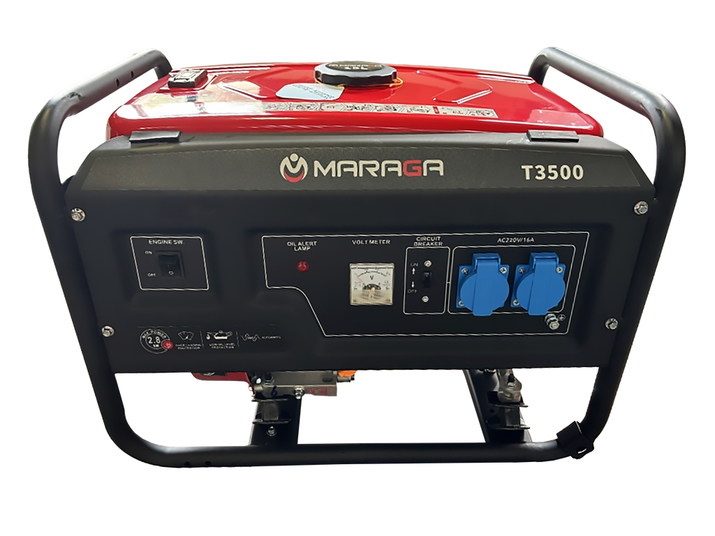Generador a Gasolina 3 Kw 220V Monof. + Llantas + Jalador Maraga