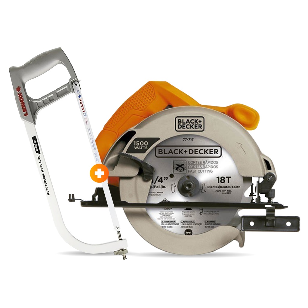 Kit Sierra Circular 7-1/4" 1400W 5000Rpm + 1 Disco (CS1004-B2) - Arco Sierra Profesional 2012 (20,000 PSI) Lenox (45327)