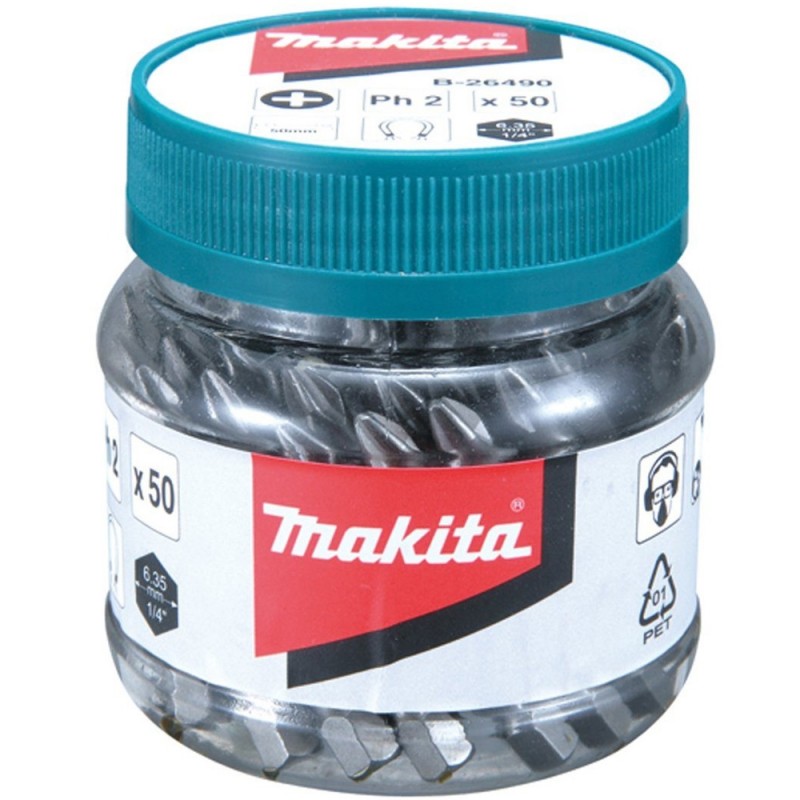 [B-26490] Punta Phillips Ph2 X 50Mm.50U.Pote Plastico Makita