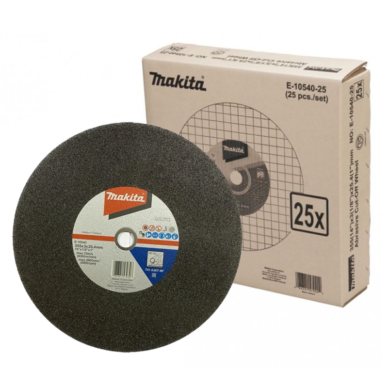 [E-10540-25] Disco Abra Corte Metal 14" X 3.0Mm X 1" (A36P-Bf) **(25 Pcs) Makita