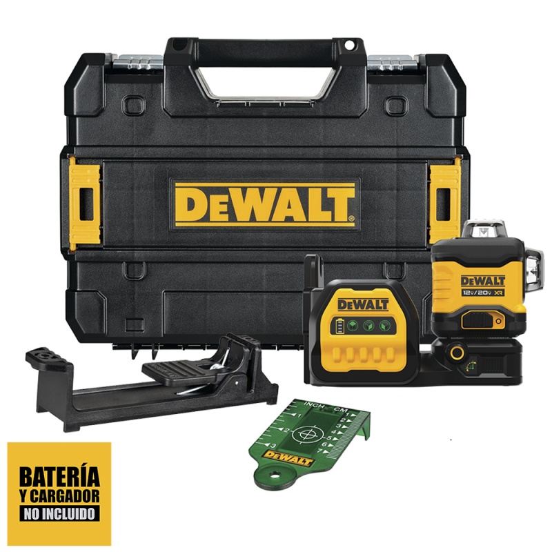 [DCLE34030GB] Nivel Laser 3 X 360 Linea Verde Bare Tool (Sin Cargador, Sin Bateria) Dewalt