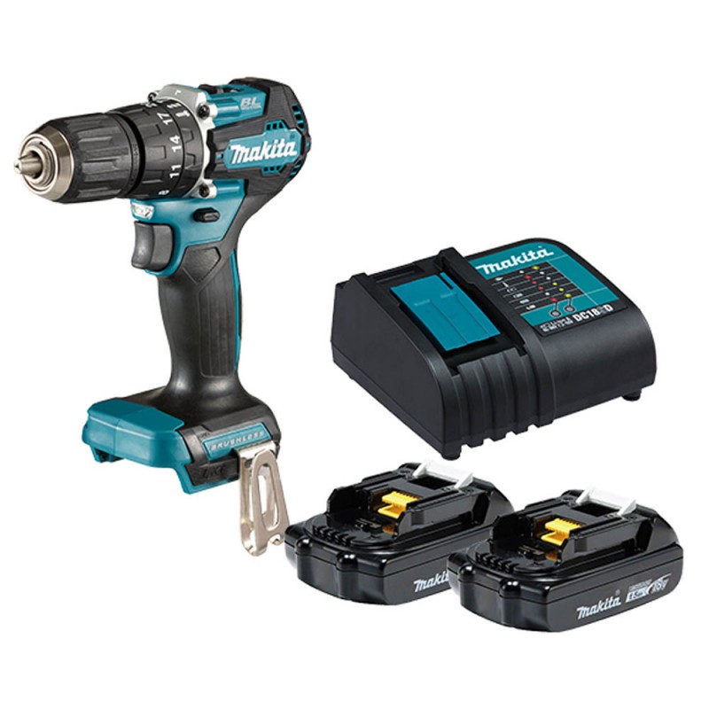 [DHP487SYX2] Taladro Percutor 1/2" 18V Lxt /2 Vel. / 40-23 Nm / Bl - Xpt / 2 X 1.5Ah Makita