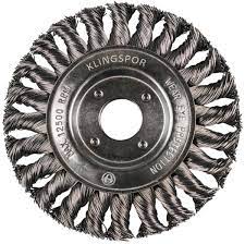 [358342] Cepillo Disco Alambre Trenzado 4-1/2" Inox BR 600 Z Klingspor