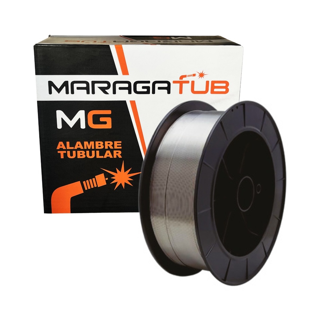 [E71T1C-12-15KG] Soldadura Alambre Tubular 1.20 mm 0.047" (E71T1C-12) Rollo 15 kg Maraga