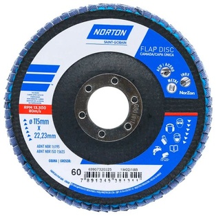 Disco Flap Original 4-1/2" x 7/8" Grano 60 Norton