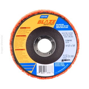 Disco Esponja Rapid Finish Gris 4-1/2" x 7/8" Norton