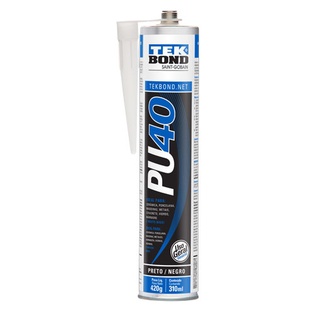 Sellador Poliuretano PU40 Negro 310ml/420 gr Tekbond Norton
