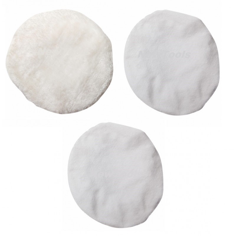 [WP1200-LA] Combo Accesorio Bonetes Almohadillas Pulidora Kp1200 (2 Bonetes Aplicador + 1 Bonete Pulidor) Black & Decker B&D