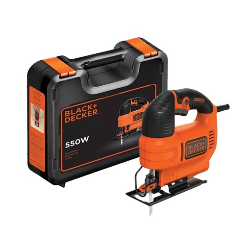 Sierra Caladora 550W KS701PEK-B2 + Maleta plástica Black & Decker B&D