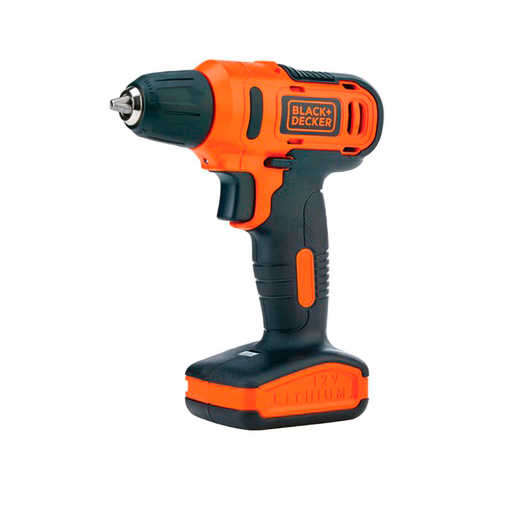 Taladro Atornillador 3/8" 12V + 12 Accesorios (10 Puntas + 2 Brocas + 1 Adaptador Magnético) B&D