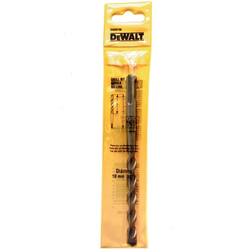 [DW00709] Broca Sds-Plus 10x100x160mm (3/8"x4"x6-1/4") Dewalt