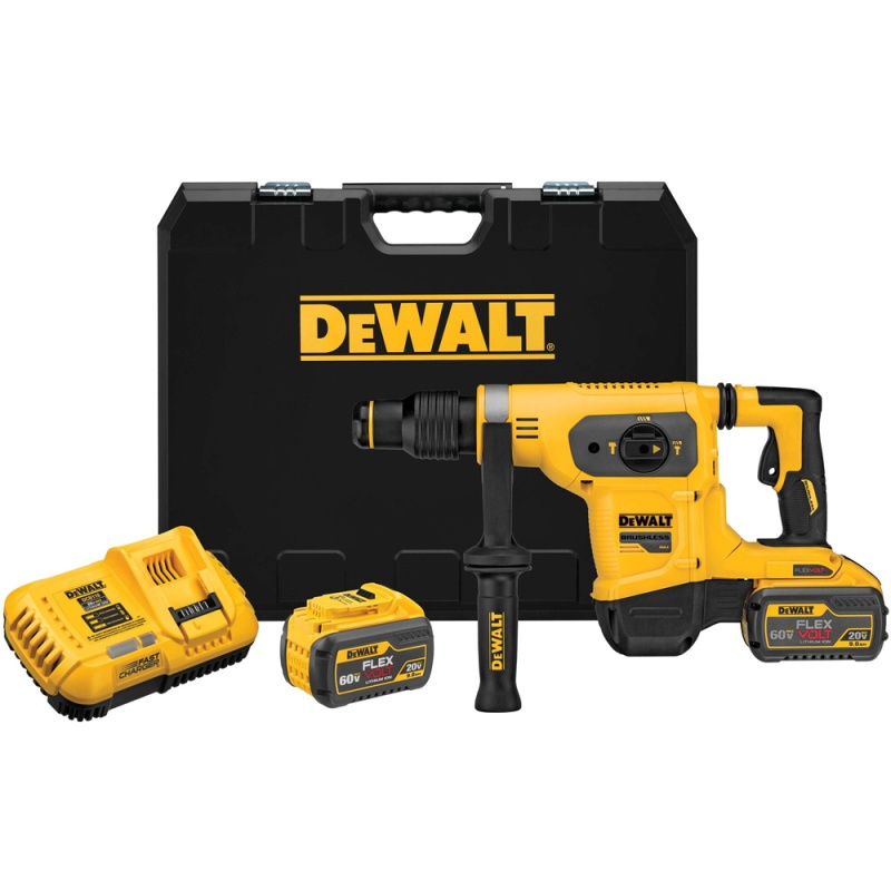 [DCH481X2-B2] Rotomartillo SDS Max 60V FlexVolt DCH481 + 2 Bat 9.0Ah DCB609 + 1 Cargador DCB118-B2 Dewalt
