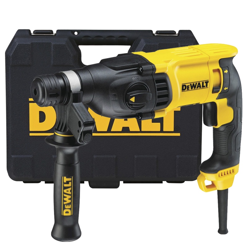 [D25133K-B2] Rotomartillo SDS Plus 800W, 26Mm, 3 Modos, 2.6J, 2.6Kg, 5500Gpm + Caja Plastica Dewalt