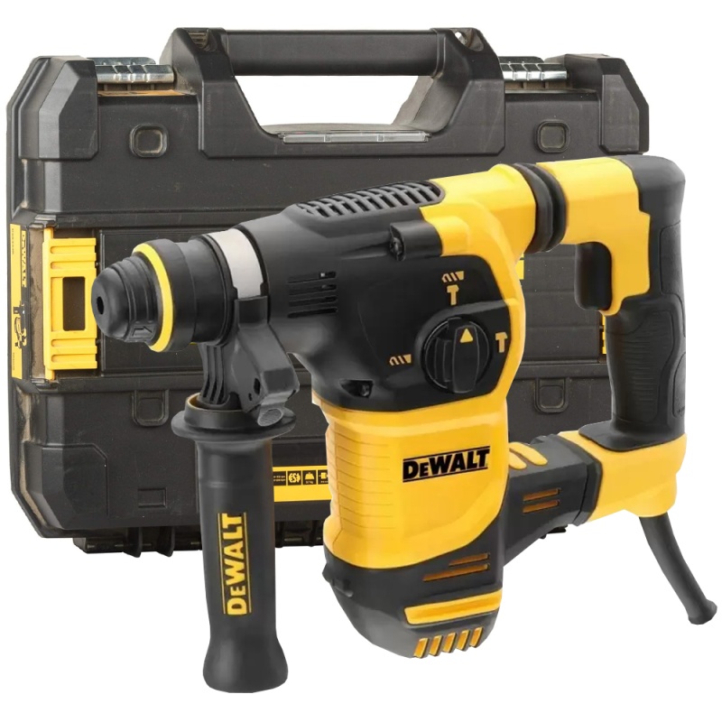 [D25333K-B2] Rotomartillo Sds Plus Mango "L " 1" 950W 8 Amp 3,5 J , 4Kg + Caja Plastica Dewalt