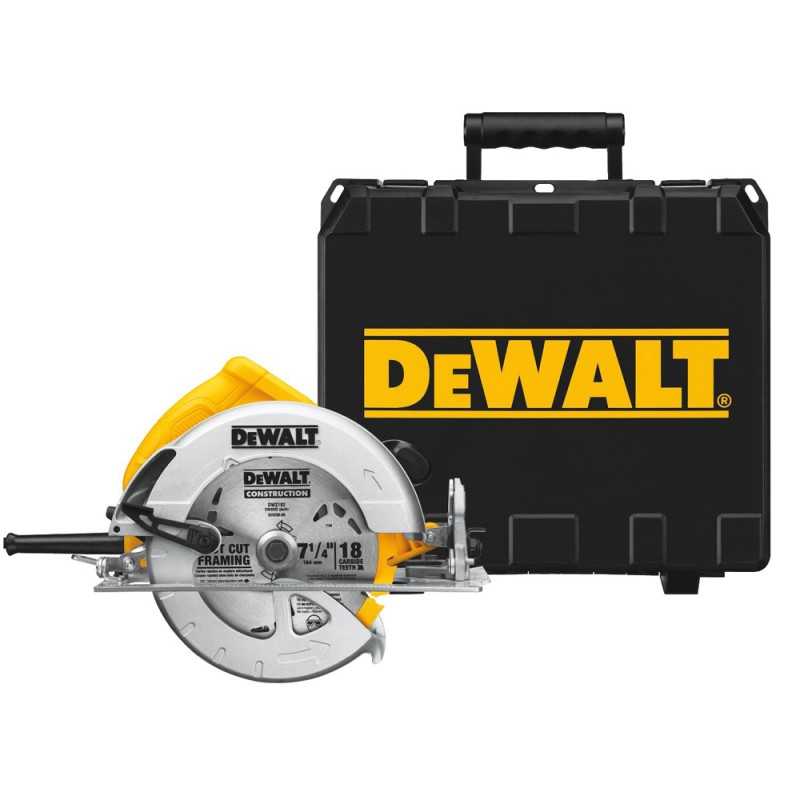 [DWE575K-B2C] Sierra Circular 7-1/4" 1,800W - 5,200 RPM + Caja Plastica Dewalt