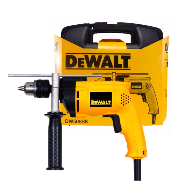 [DW508SK-B2C] Taladro Percutor Prof. 1/2" 800W + Maletin plástico DW508SK Dewalt